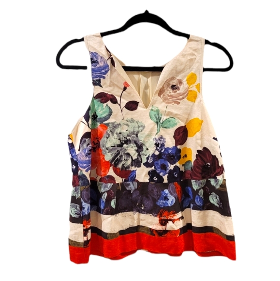 Anthropologie Tops - Anthropologie HD in Paris Floral Peplum Top Size 6 As Seen On Gilmore Girls